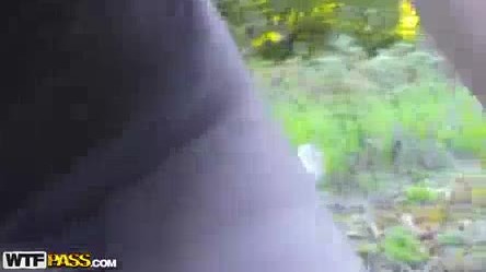 Amateur couple fucking in The forest