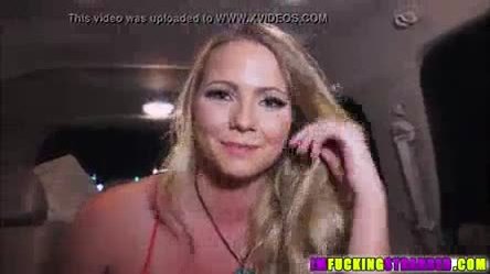 Stranded blonde chick Lilly Sapphire gets hammered hard by dude