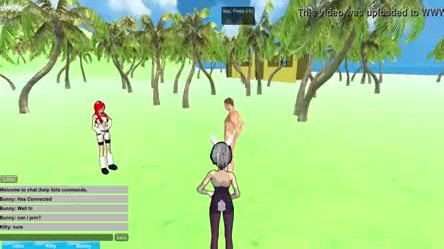 Various Girls on an Island with a guy