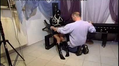 Hot slave girl getting tied up