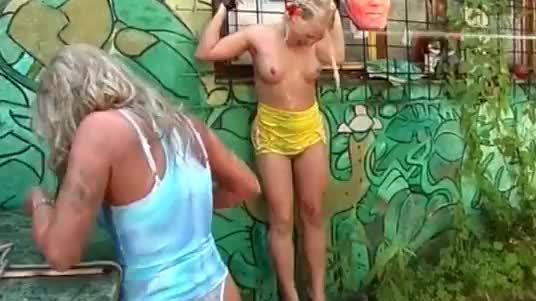 Two blonde sluts are getting fucked