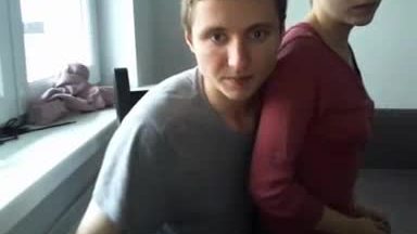 Boy fucks girl on chair