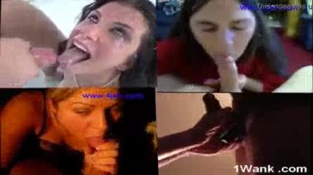 Inmouth cumshot compilation mosaic