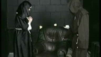 Horny screaming nun got hit on her ass by a old dirty priest