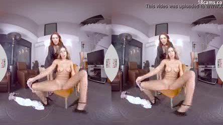 VR Porn Silvia Rubi and Ally Breelsen play with you