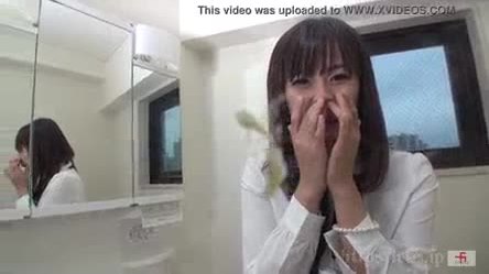 Japanese girl eats booger