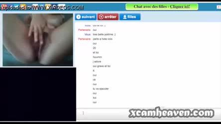 Hot french girl masturbate on webcam