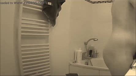 Slut Clariss in bathroom after assed by Olivier Starke